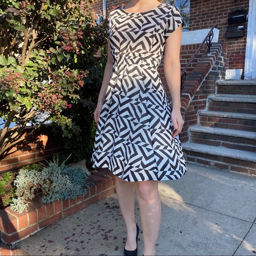 NWT Black & White Striped Dress